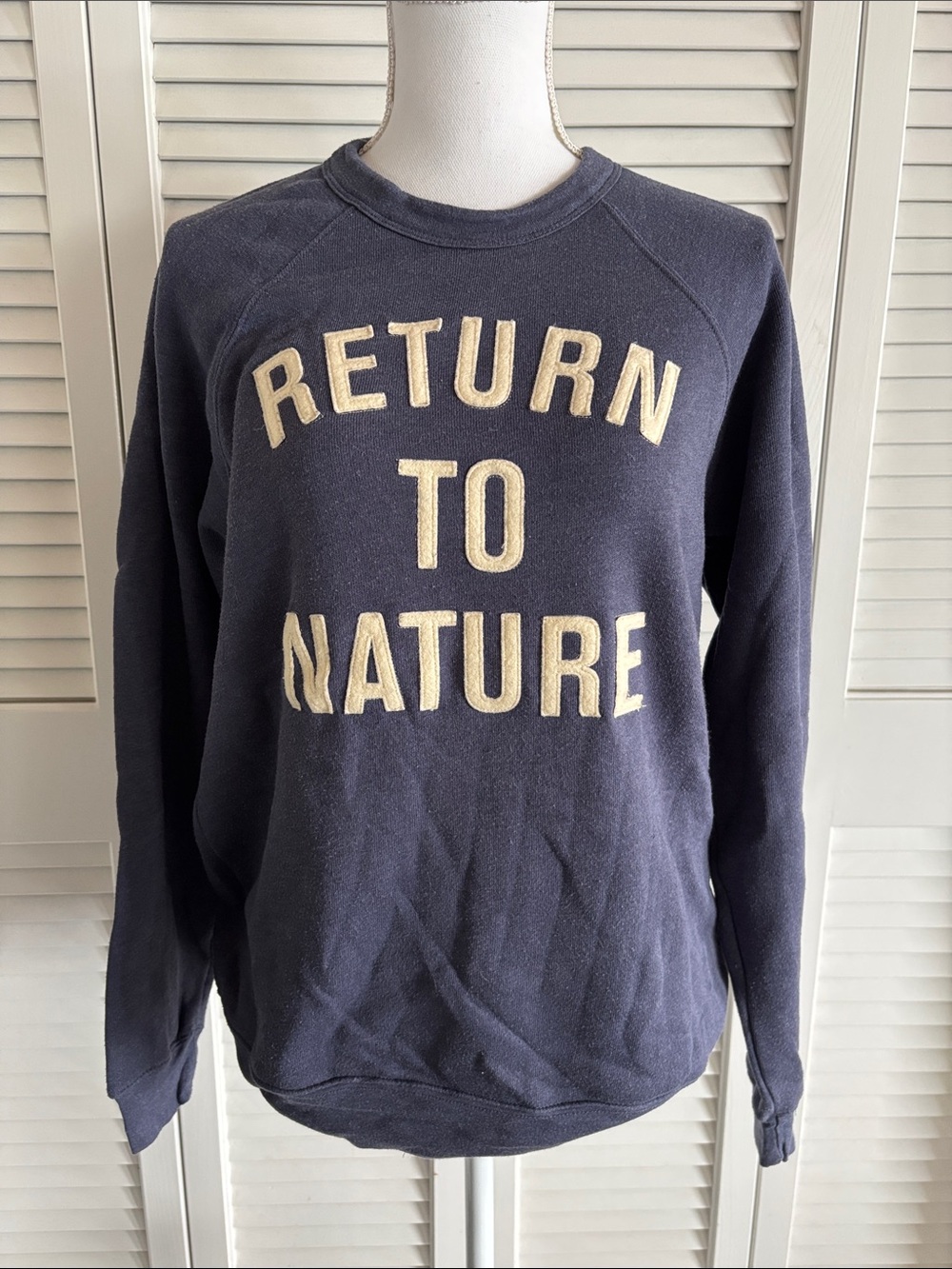 Icelantic Ski Return to Nature Appliqué Heather Blue Women’s Sweatshirt Size M - Picture 1 of 9